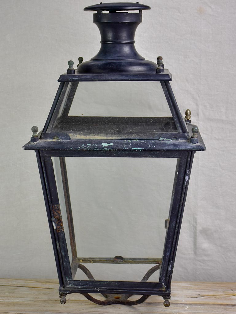 Large 19th Century French lantern - black 27½"
