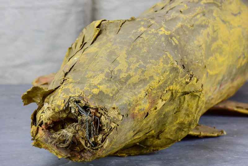 Large vintage French paper mache fish