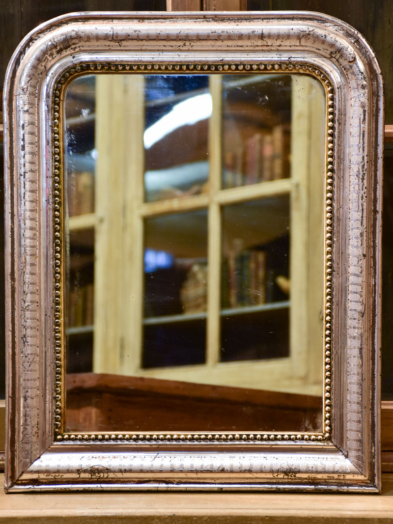 Silver leaf Louis Philippe mirror