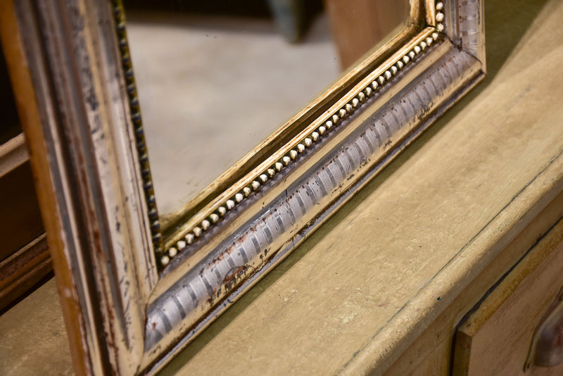 Silver leaf Louis Philippe mirror