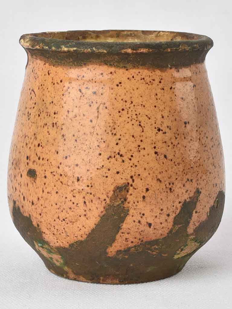 Very small antique French honey pot 4"