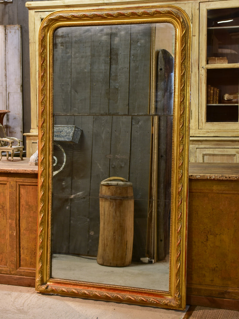 Very large Napoleon III antique French mirror