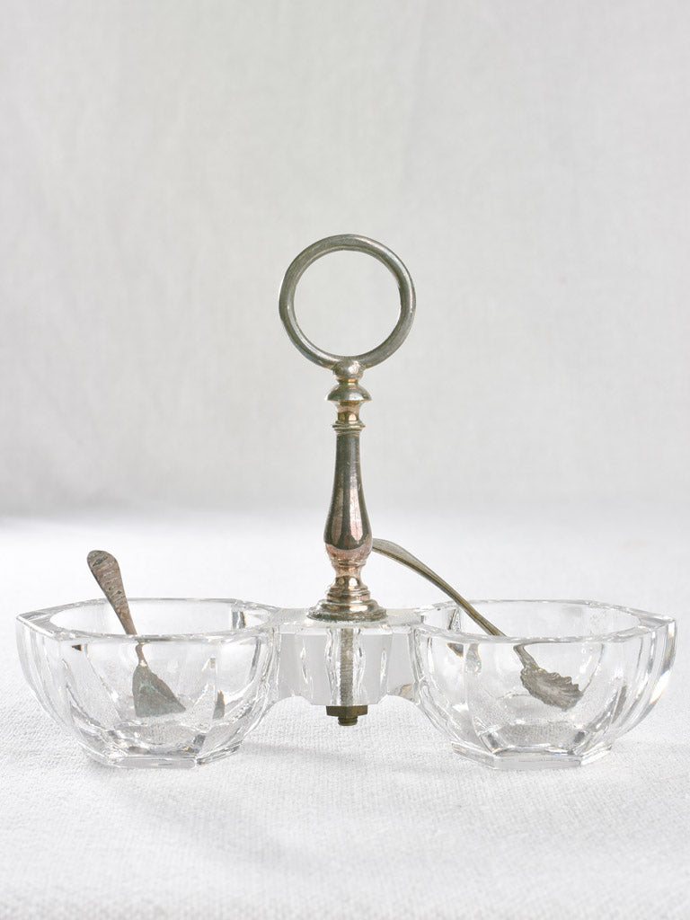 Salt and pepper bowls serveware, antique