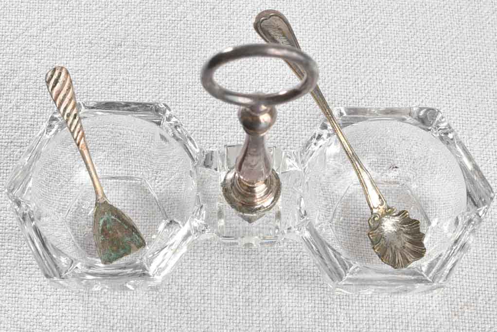 Salt and pepper bowls serveware, antique