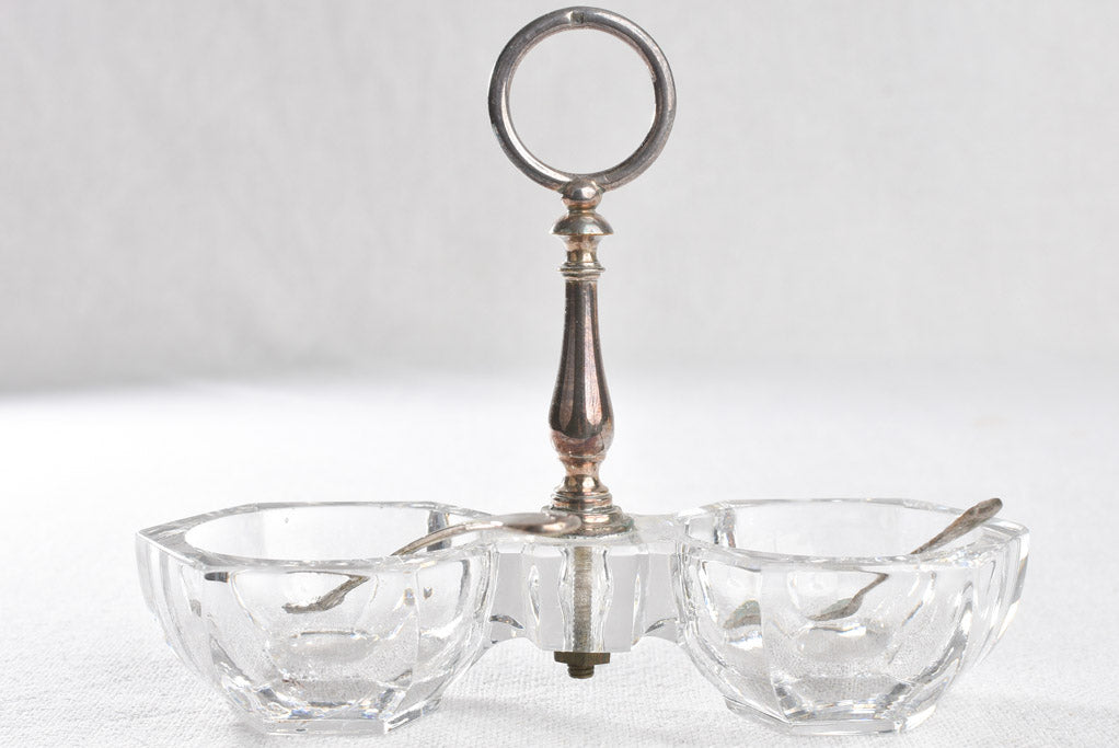 Salt and pepper bowls serveware, antique