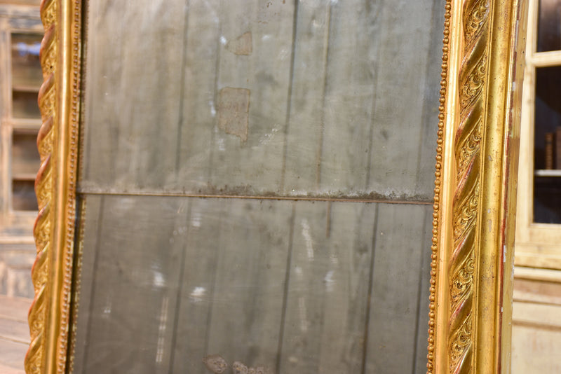 Very large Napoleon III antique French mirror