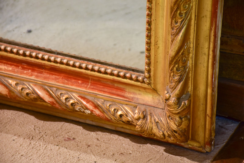 Very large Napoleon III antique French mirror
