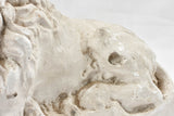 Small vintage plaster lion sculpture 6¼"