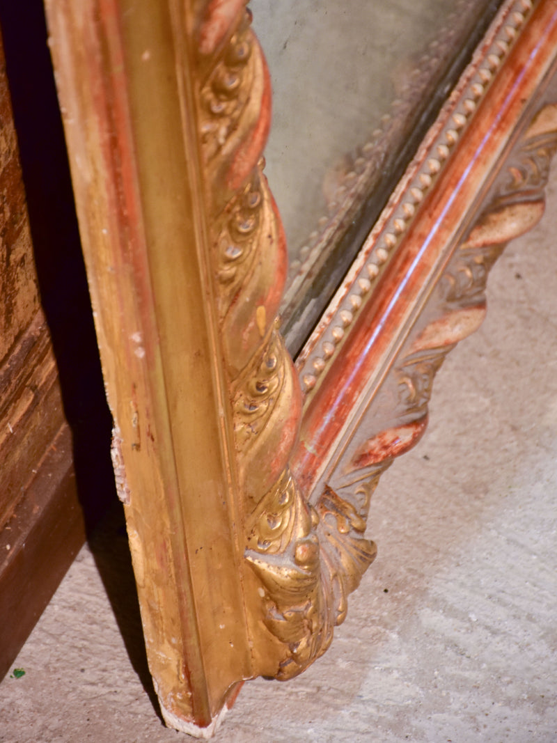Very large Napoleon III antique French mirror
