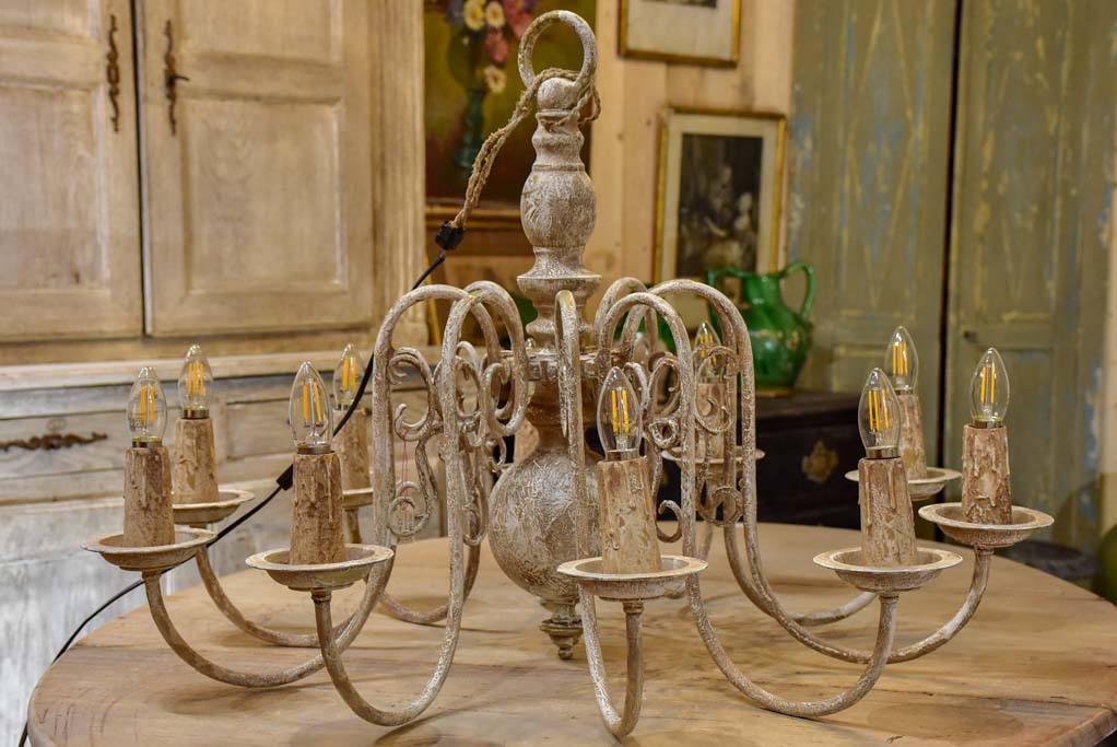 Mid Century Dutch chandelier with 10 lights