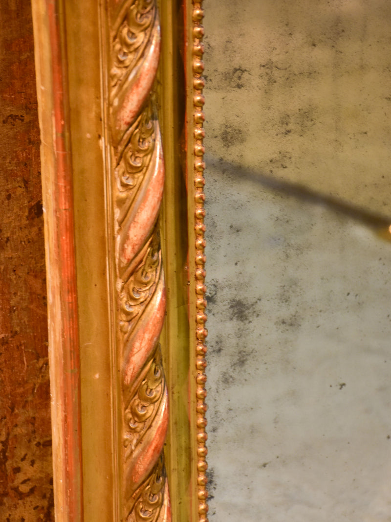 Very large Napoleon III antique French mirror