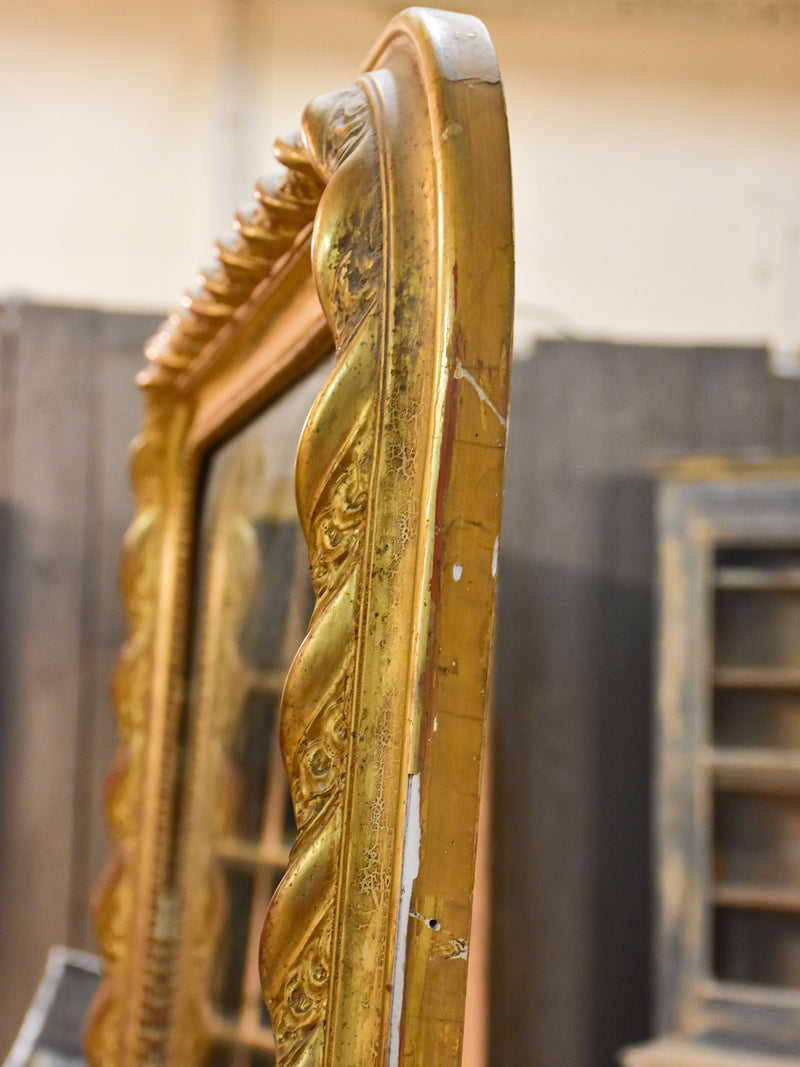 Very large Napoleon III antique French mirror