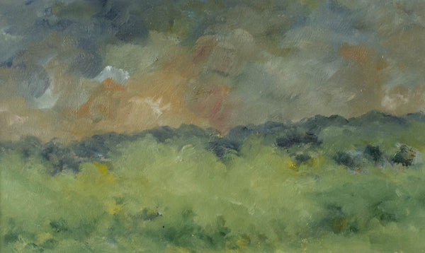 Derrière les collines, lumière 12½ x 16½""