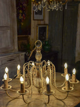 Mid Century Dutch chandelier with 10 lights