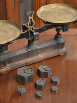 Antique French épicerie scales with weights