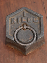 Antique French épicerie scales with weights