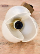 Set of four tulip-shaped Liane Rougier wall sconces