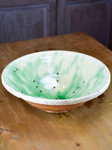 Antique fruit bowl with drainage holes