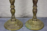 Pair of large antique French candlesticks