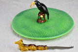 The Fox and the Crow (Le Corbeau et le Renard) cheese platter and knife 11½"