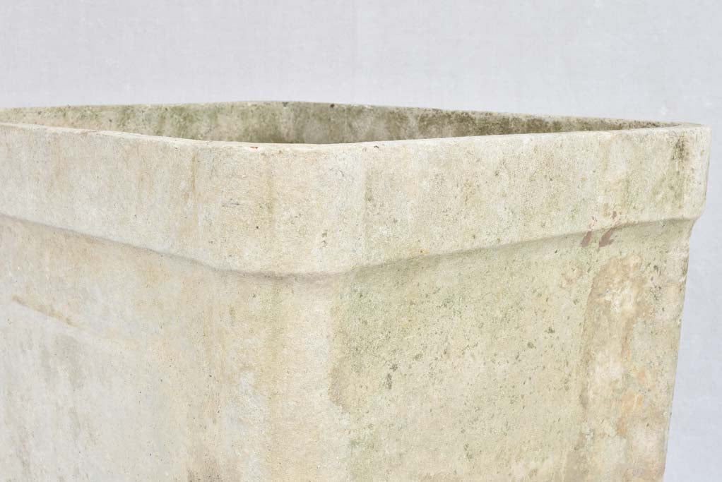 Large square Willy Guhl planter 20¾"
