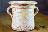 Rustic antique French preserving pot with handles