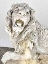 Spectacular pair of lion sculptures - 1940s - Medici Lions 30"