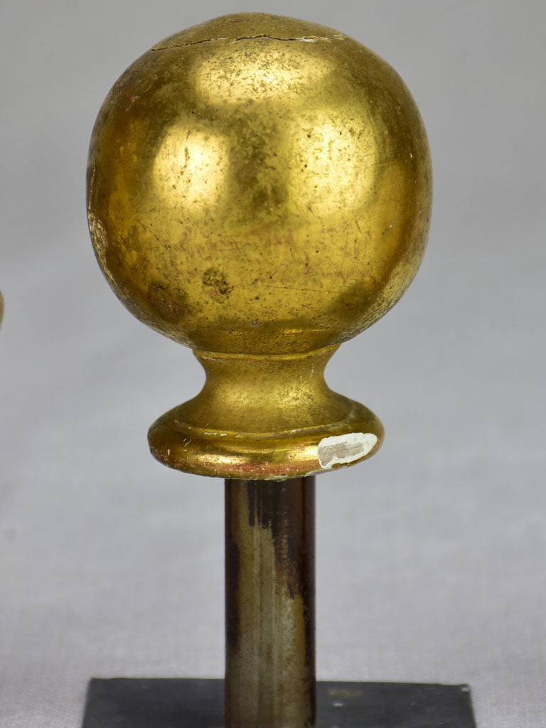 Collection of four gilt salvaged boiserie elements