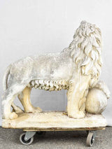 Spectacular pair of lion sculptures - 1940s - Medici Lions 30"