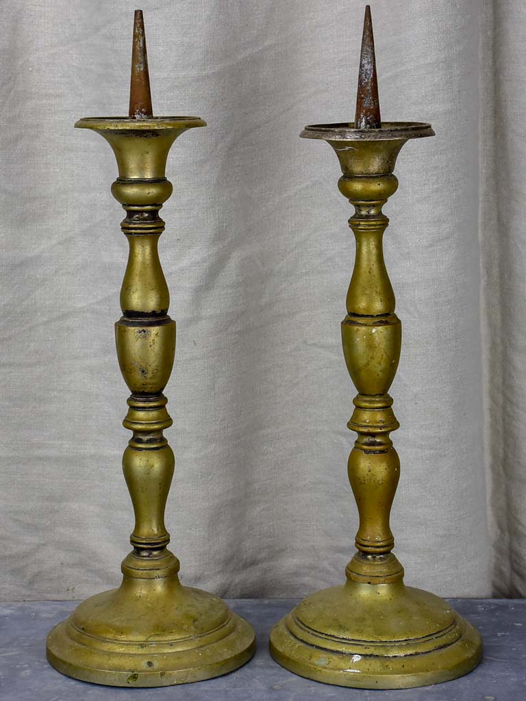 Pair of antique French candlesticks