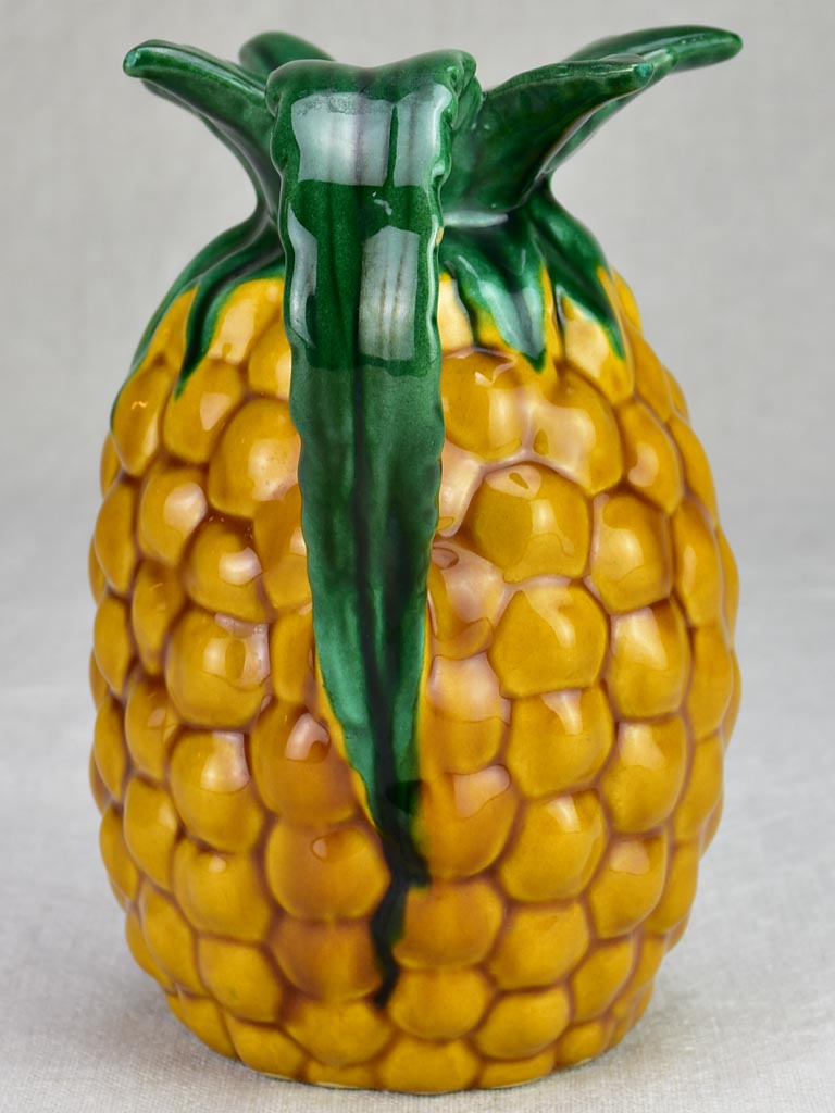 Mid century Pineapple pitcher signed Vallauris 8¼"