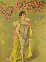Antique French circus advertising poster