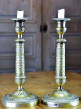 Pair of classic antique French candlesticks