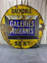 Antique French road sign