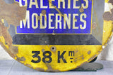 Antique French road sign