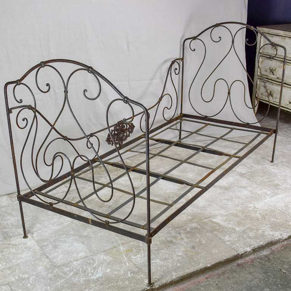 Wrought iron folding bed new arrivals