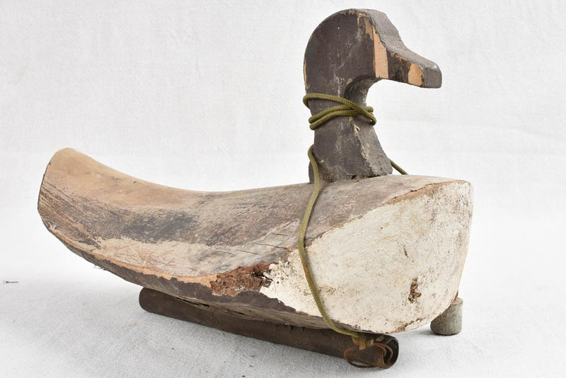 7 antique French wooden duck decoys