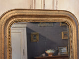 Mirror, small gilt Louis Philippe, 19th-century