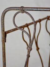 Antique French children's wrought iron bed