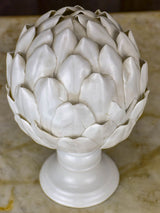 Antique earthenware artichoke sculpture