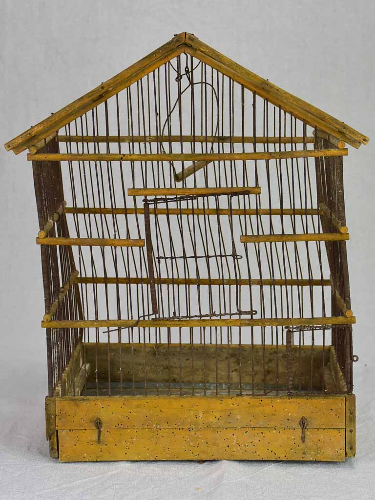 Rustic French birdcage from the early 20th century