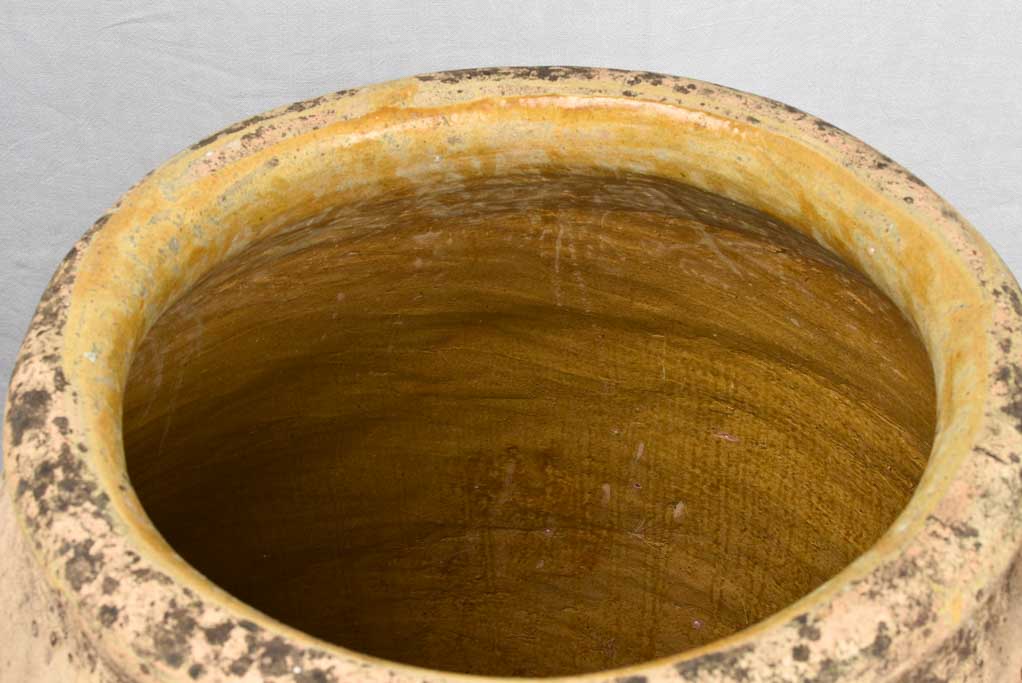 Large 19th century French olive jar - Biot jar 36¼"