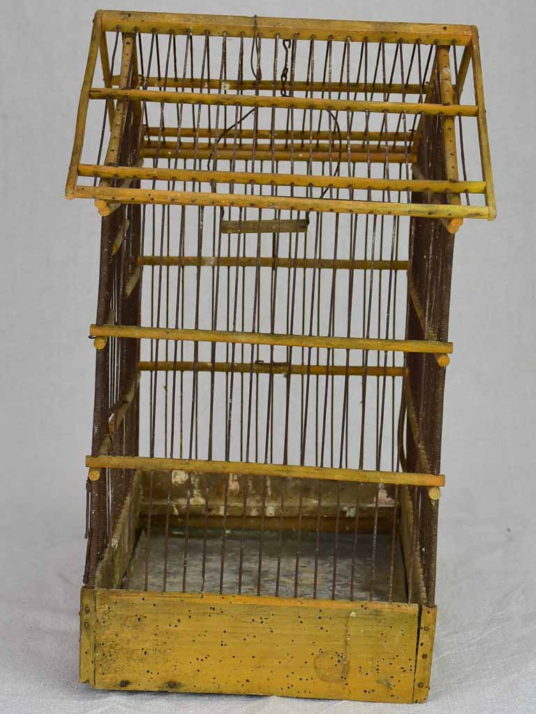 Rustic French birdcage from the early 20th century