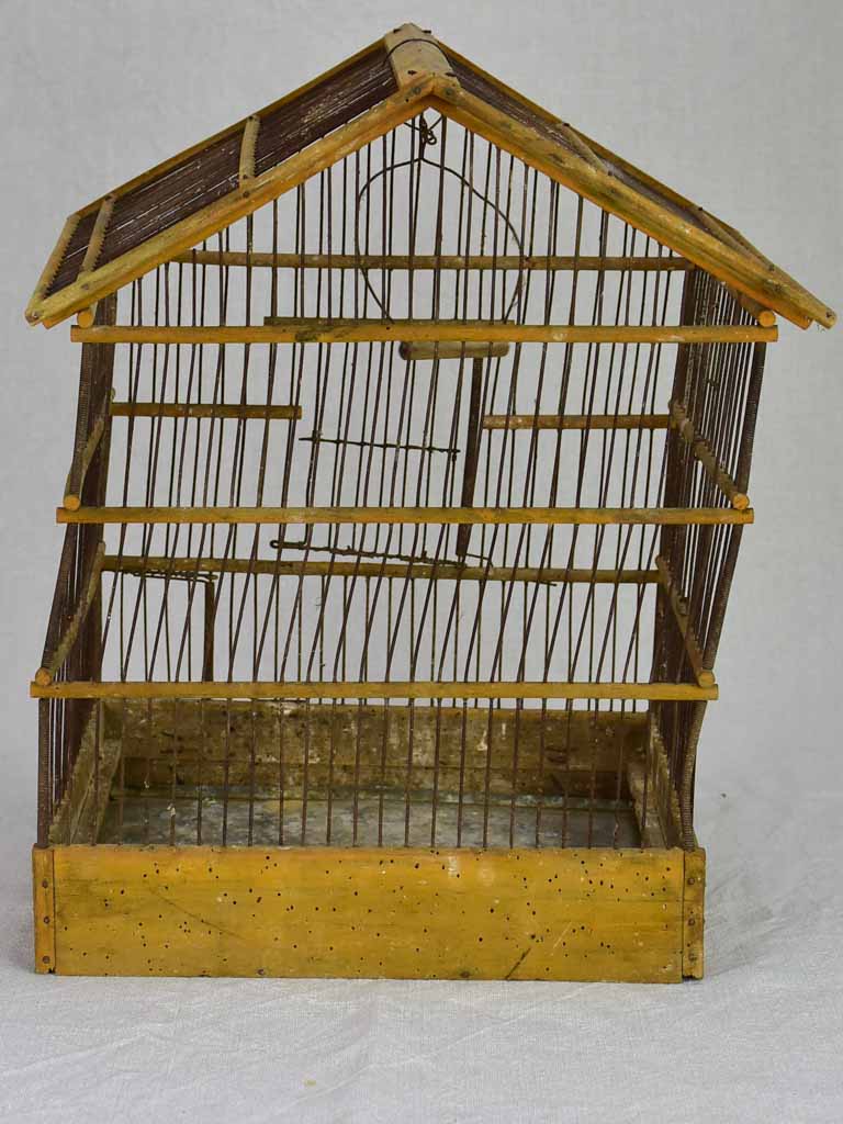 Rustic French birdcage from the early 20th century