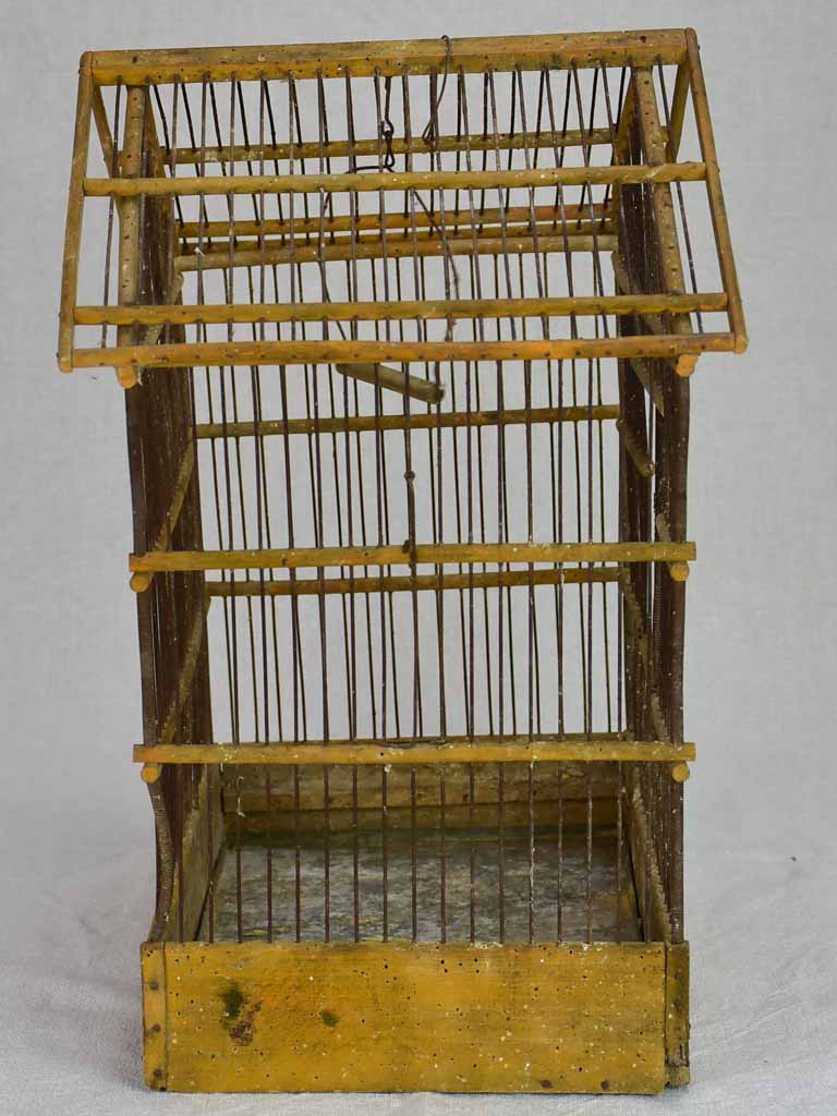 Rustic French birdcage from the early 20th century