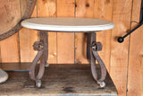 Antique French marble butcher's display table