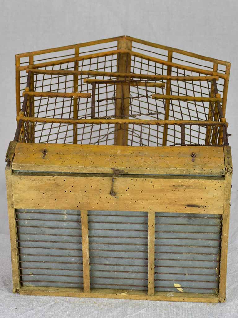 Rustic French birdcage from the early 20th century