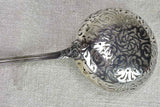 Pretty perforated 19th century solid silver ladle saupoudreuse 76 grams