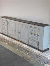 19th Century French enfilade with two cupboards and six drawers 8'