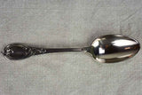Set of 12 19th century French silver spoons with monogram 646 grams
